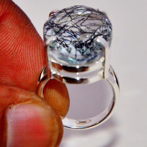 Rutile quartz gemstone - gemstone, ring